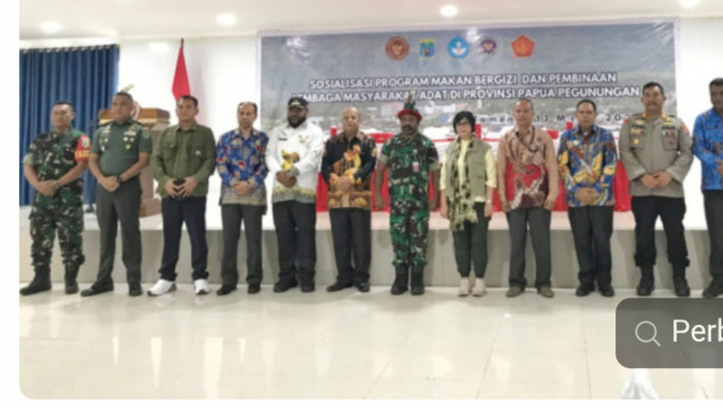 Sosialisasi Program Makanan Bergizi (PMB) dan Pembinaan Lembaga Masyarakat Adat LMA di Provinsi Papua Pegunungan. 
