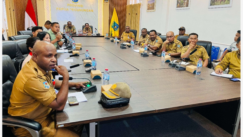 Suasana rapat BPPKAD Papua Pegunungan.foto: istimewa
