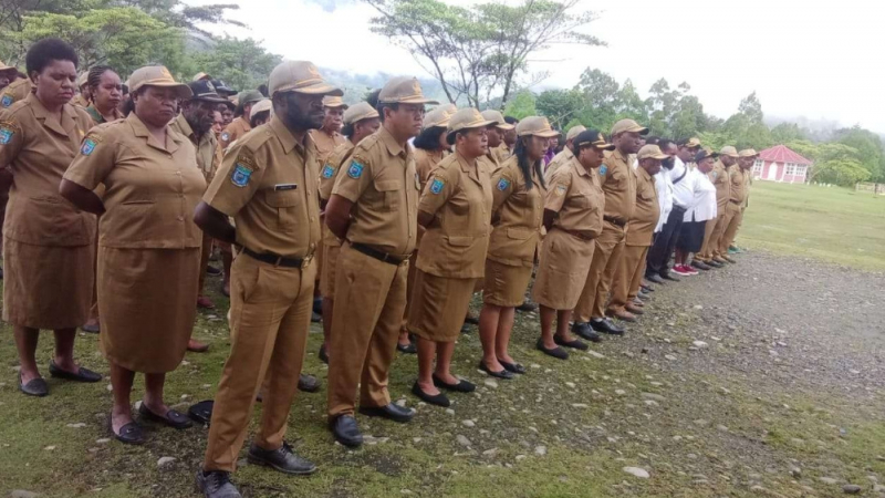 Apel Pegawai di Lingkungan Pemda Kabupaten Yalimo (Foto: Humas Pemda Yalimo)

